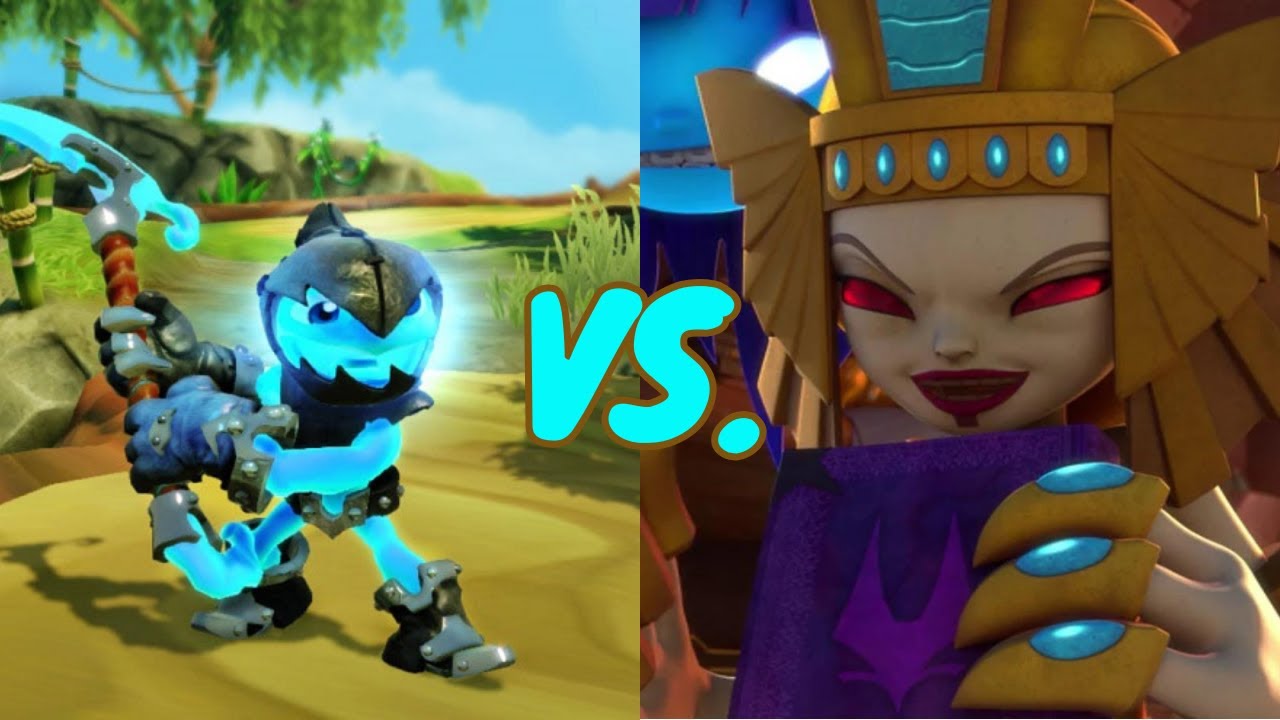 Grim Creeper VS. Golden Queen | Skylanders Trap Team
