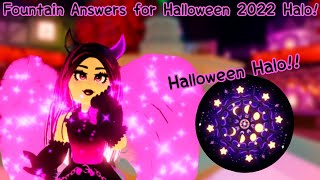 Fountain Answers for Halloween 2022 Halo