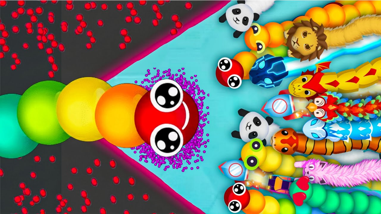 SNAKE IO 🐍KING RAINBOW SNAKE🐍 VS 10000 PRO GIANT SNAKES🐍EPIC SNAKEIO GAMEPLAY #2