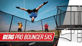 BERG Pro Bouncer 5x5 trampoline | The ultimate extreme sports trampoline | Specifications