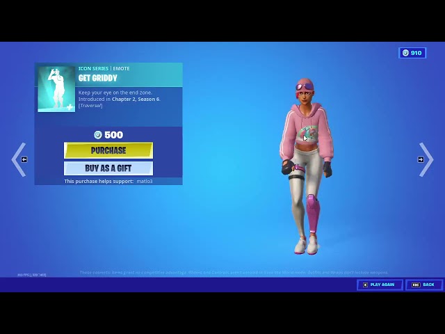 FORTNITE NEW GET GRIDDY EMOTE