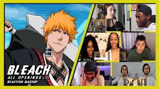 BLEACH ALL OPENINGS 1-15 | REACTION MASHUP