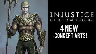 Injustice Gods Among Us: Aquaman,Green Lantern,Cyborg, And Solomon Grundy Concept art!