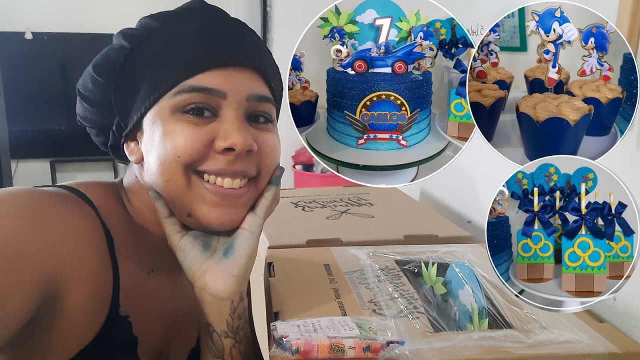 UMA TARDE DE TRABALHO/ KIT SONIC/ GANACHE CAKE/ DOCES DECORADOS SONIC/ ROTINA DE ENCOMENDA