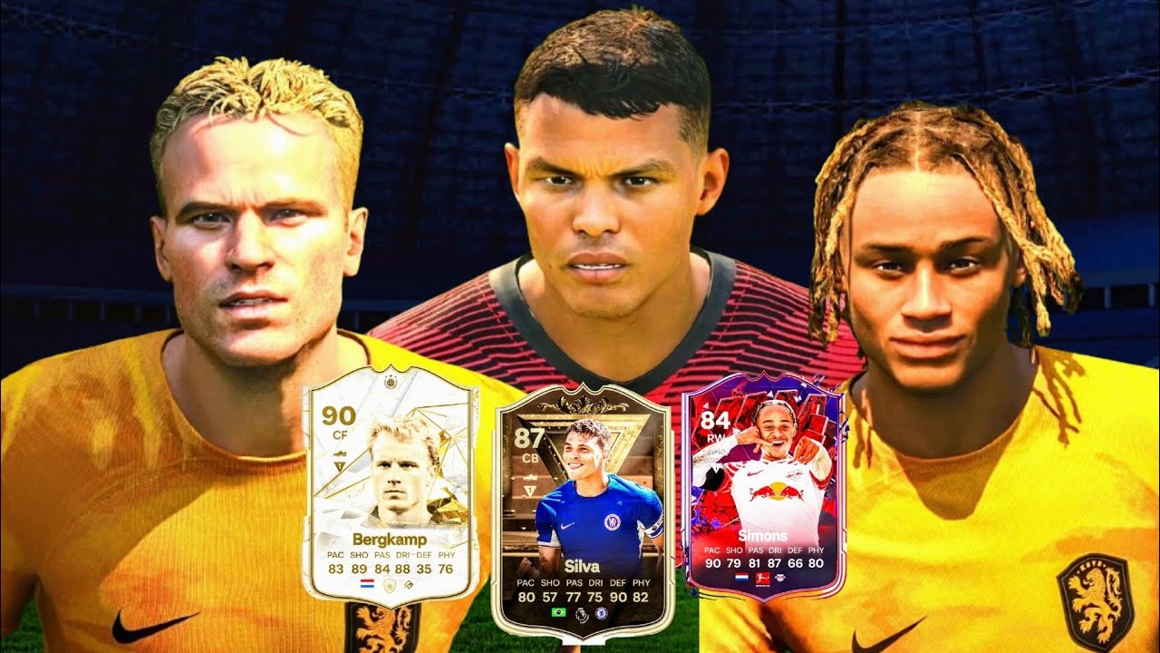 ULTIMATE TEAM FT. CENTURIONS (87) SILVA , ICON (90) BERGKAMP , TRAILBLAZERS (84) SIMONS | EAFC 24