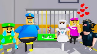 Police Family Escape  NINJA ANI-TRON VS NINJA GRUMPY GRAN SCARY OBBY Full Walkthrough #roblox screenshot 4