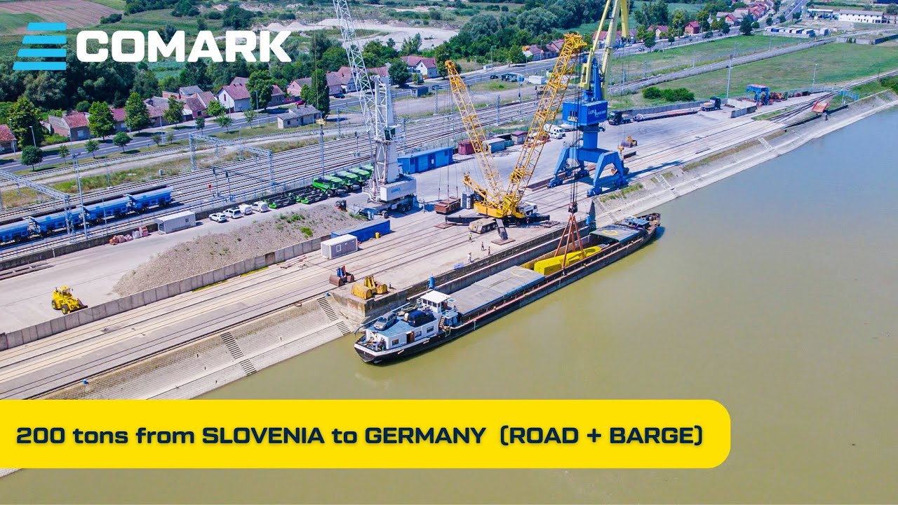 COMARK project logistics: 𝟮𝟬𝟬 𝘁𝗼𝗻𝘀 from Slovenia to Germany via Port of Vukovar