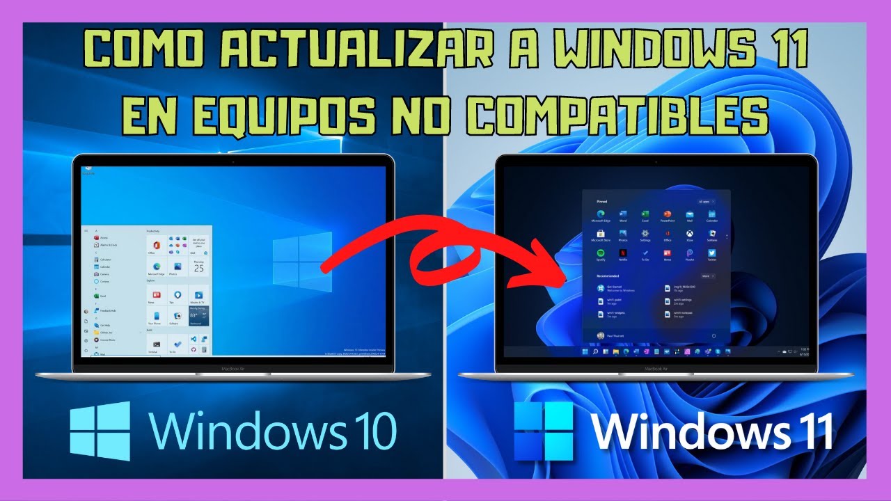 💻 Como actualizar Windows 10 a Windows 11 sin TPM en cualquier PC - YouTube