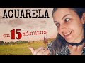 TUTORIAL RÁPIDO de un PAISAJE en ACUARELA (pequeño formato) | Serie CHILL OUT LANDSCAPES