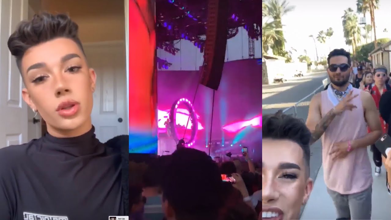 James Charles Coachella Day 6 Instagram Story YouTube