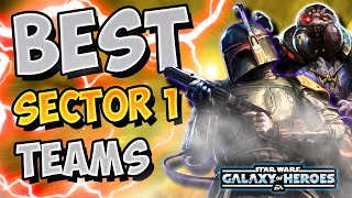 The BEST teams to use in Sector 1 of Conquest in #SWGoH