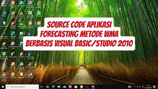 Source Code Aplikasi Forecasting Metode WMA Berbasis Visual Basic atau Studio 2010