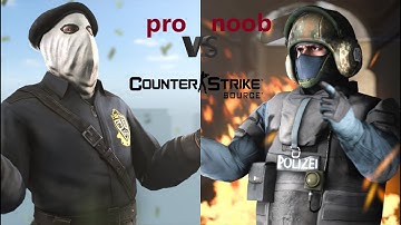 Counter strike source noob vs pro 🔪💣