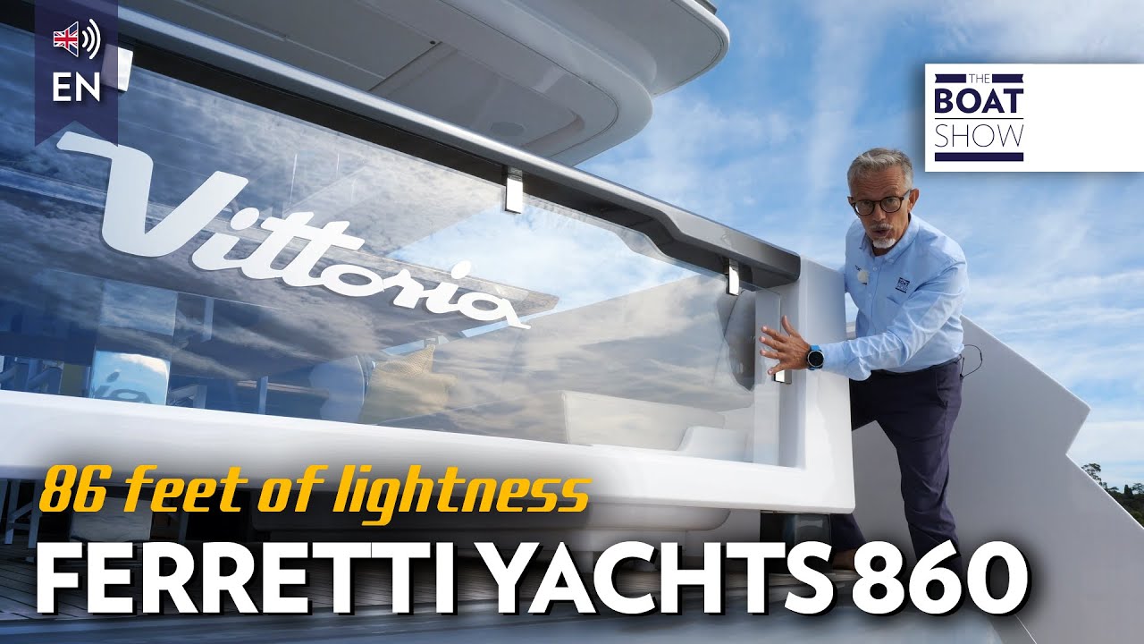 [ENG] FERRETTI YACHTS 860 - Yacht Tour & Review - The Boat Show