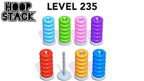 Hoop Stack Level 235 | Puzzle Game  | Complete Level