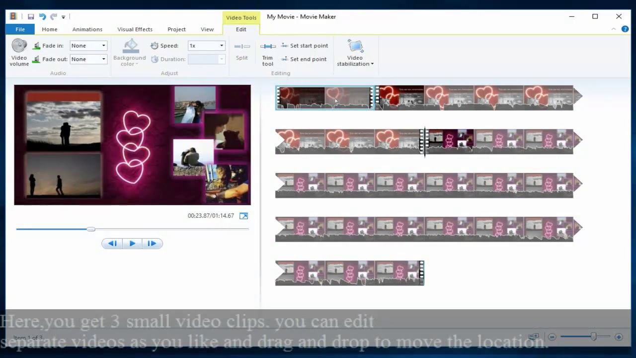 how to crop a video in windows video editor