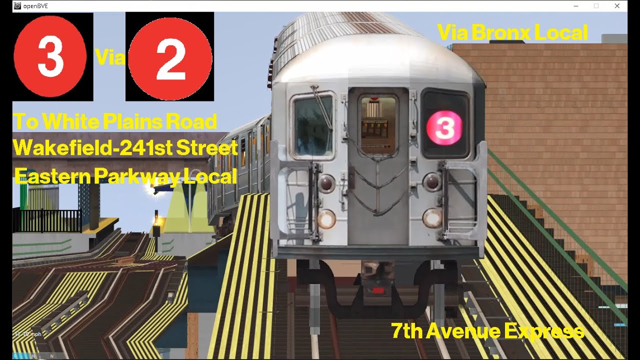 OpenBVE Special 3 Train To Wakefield 241st Street Via White Plains openbve-special-3-train-to-wakefield-241st-street-via-white-plains