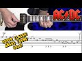 I wish Angus Young would play this solo live! (AC/DC guitar lesson with tabs!) Back in Black Outro!