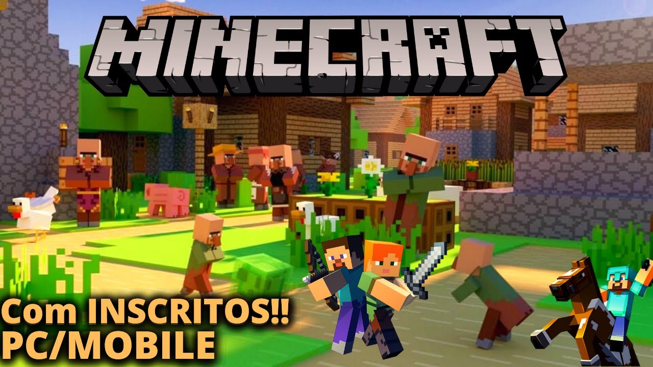 Joga minecraft quer jogar minecraft de novo convida seus amigos ara de jogar  minecraft joga com