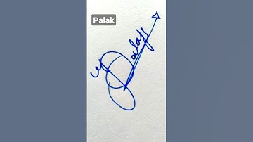 Signature style "Palak"🖊️ Comment your name!! | Please subscribe if you like it. #shorts #viral