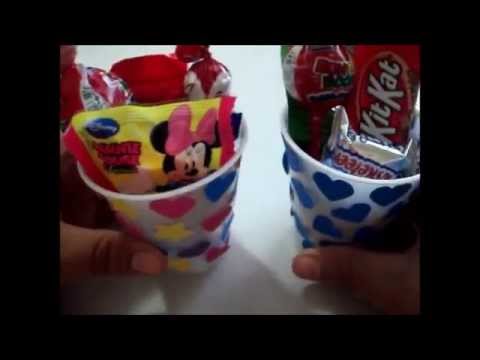 Paralizar abrigo bueno Vasos decorados para fiestas - YouTube