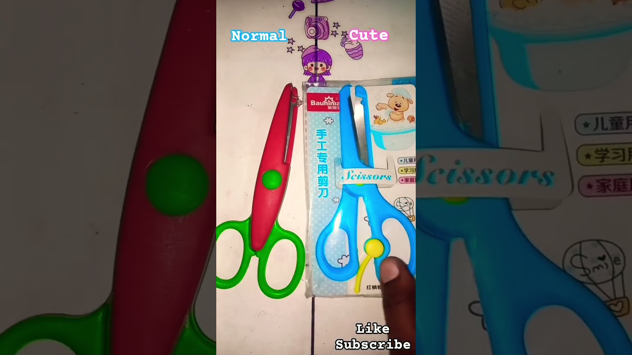 Normal vs cute 💙 💕stationery 