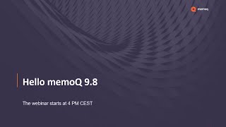 Hello, memoQ 9.8!