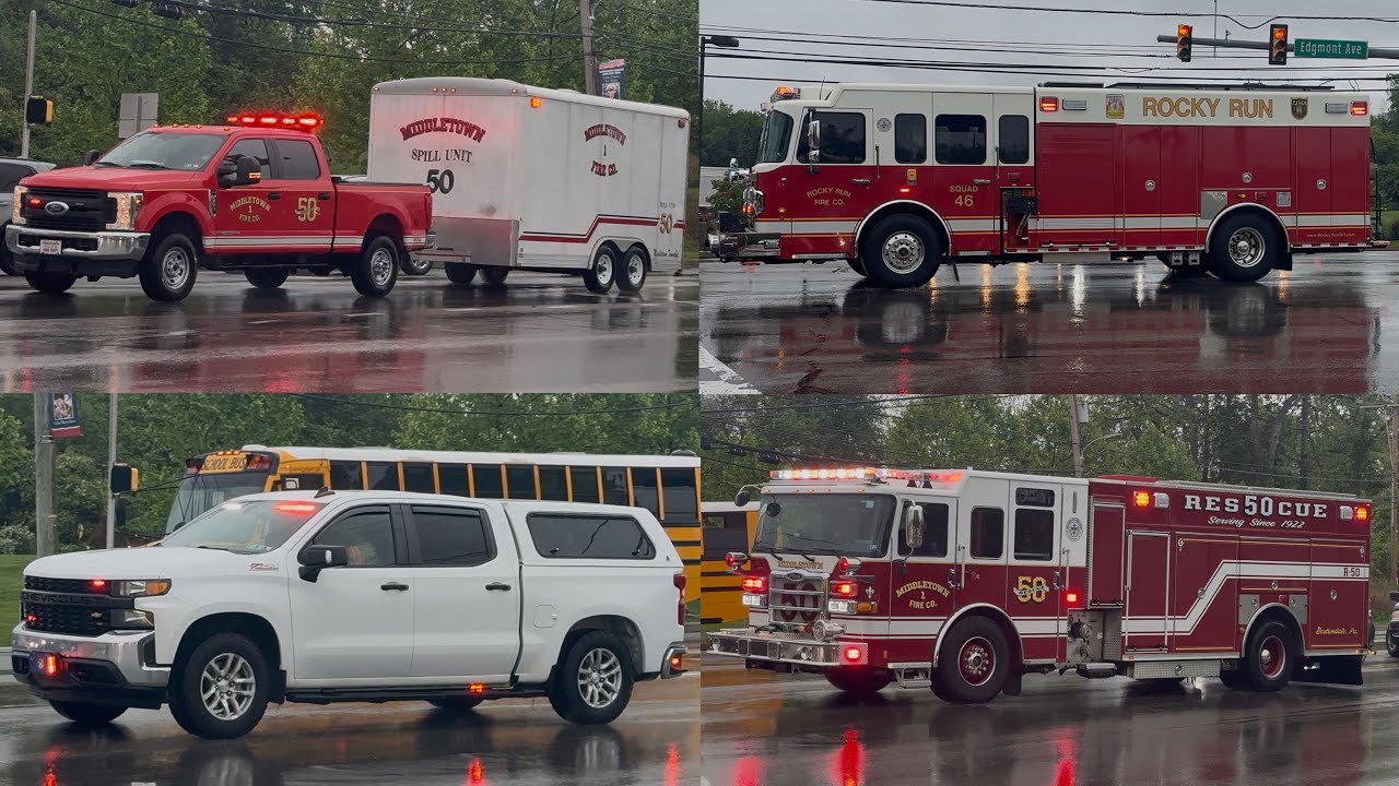 Middletown Utility 50, Spill 50, Rescue 50 Rocky Run Squad 46 & Delco Hazmat 54 Responding