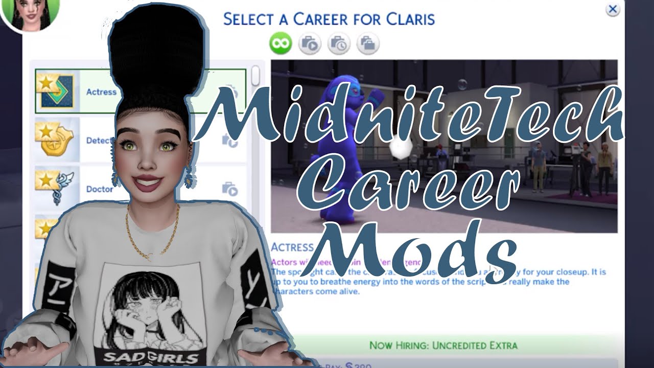 MidniteTech Career  Mod Review ✨ l Add more careers to your game l 