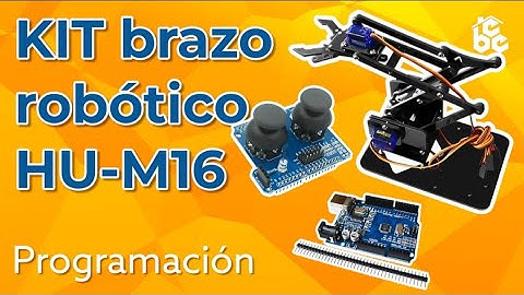 Tutorial CONTROL de BRAZO ROBOT de 3 GDL + Módulo HU-M16 de 2 Joysticks + Arduino + CÓDIGO