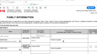 Imm 5707e Family Information Form for Canada Full Information How to Fill Step by Step