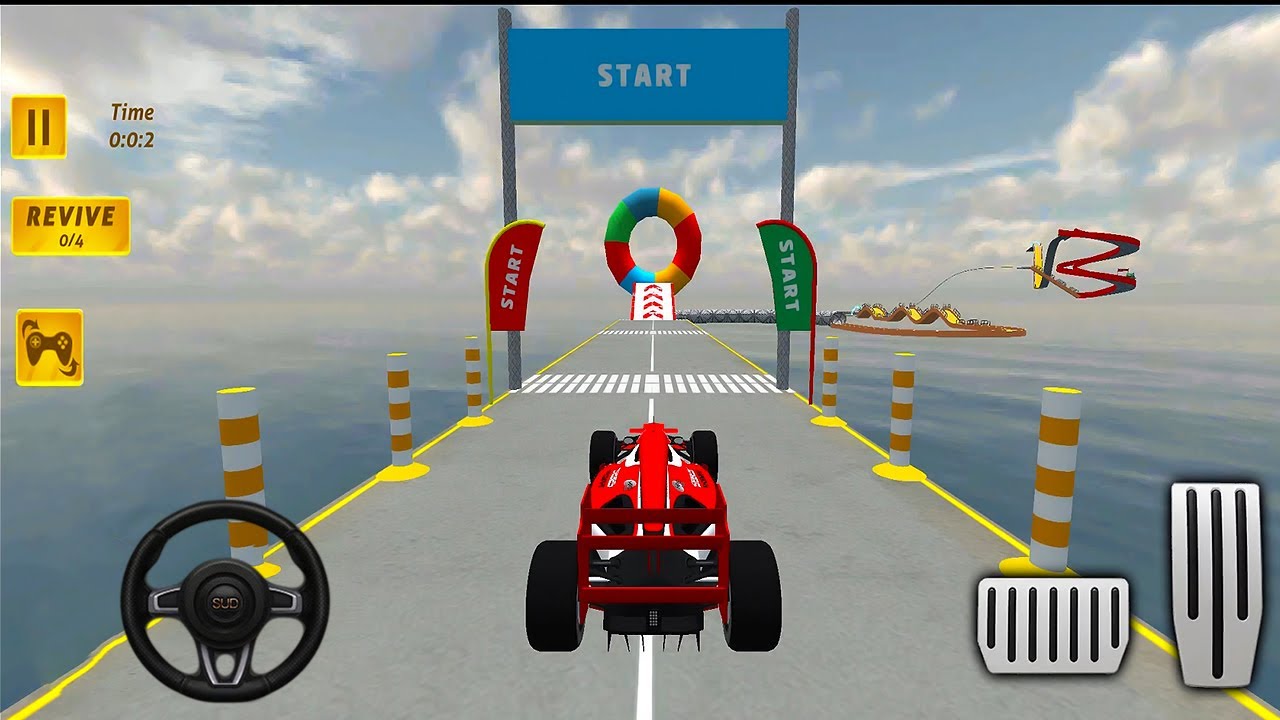 Formula Ramp Car Stunts 2020 #11 Driving a car Formula impossible slope - gams-Android Gameplay