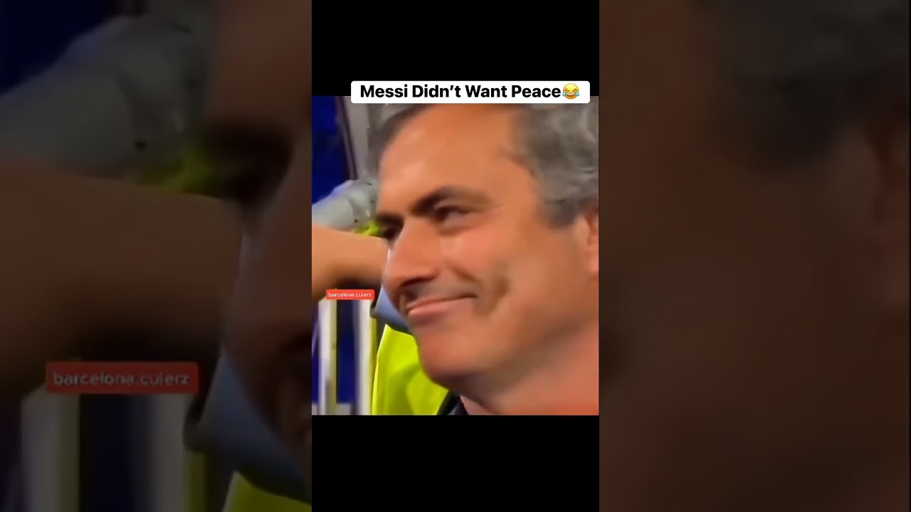 Messi didn't actually want peace 🤣🤣 #trending #football #soccer