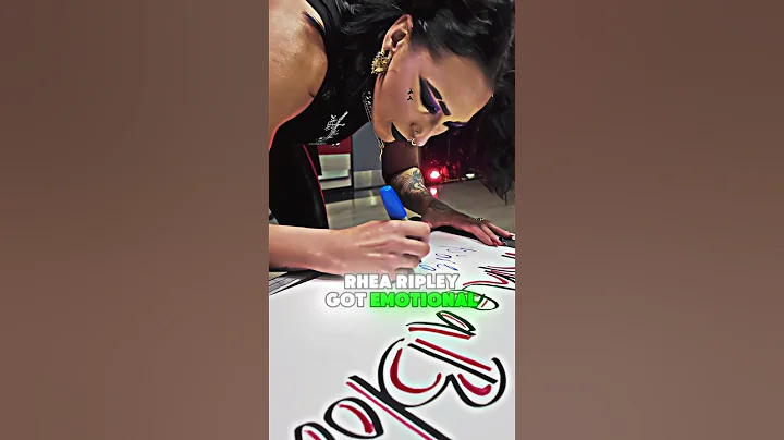 Rhea Ripley Got EMOTIONAL 😭