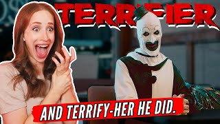 First Time Watching TERRIFIER Reaction... And Terrify-her he DID.