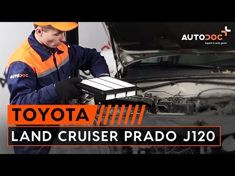 How to change air filter TOYOTA LAND CRUISER PRADO J120 TUTORIAL | AUTODOC