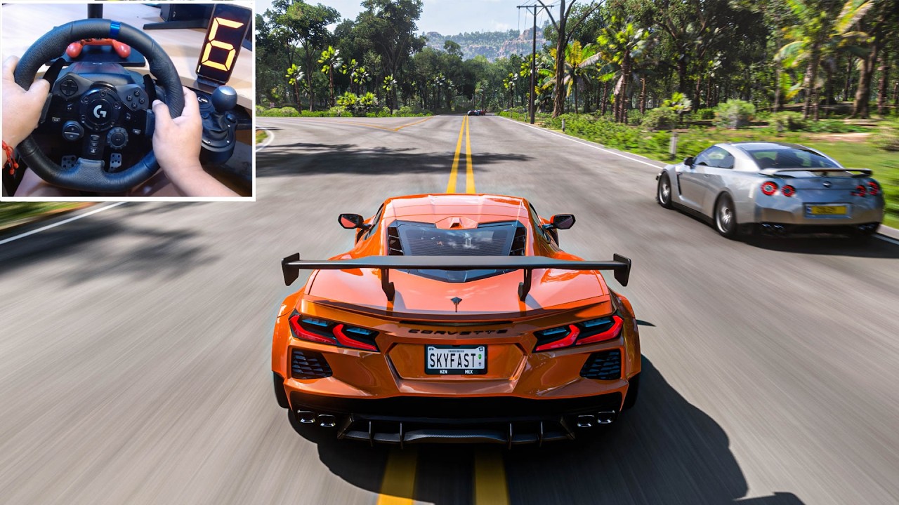 1356HP Chevrolet Corvette vs MODERN CARS - Forza Horizon 5 | Logitech G923 Steering Wheel