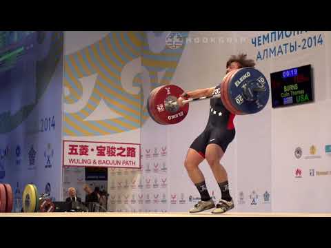 Colin Burns (94) - 162kg, 167kg, & 169kg Snatches @ 2014 Senior World Championships