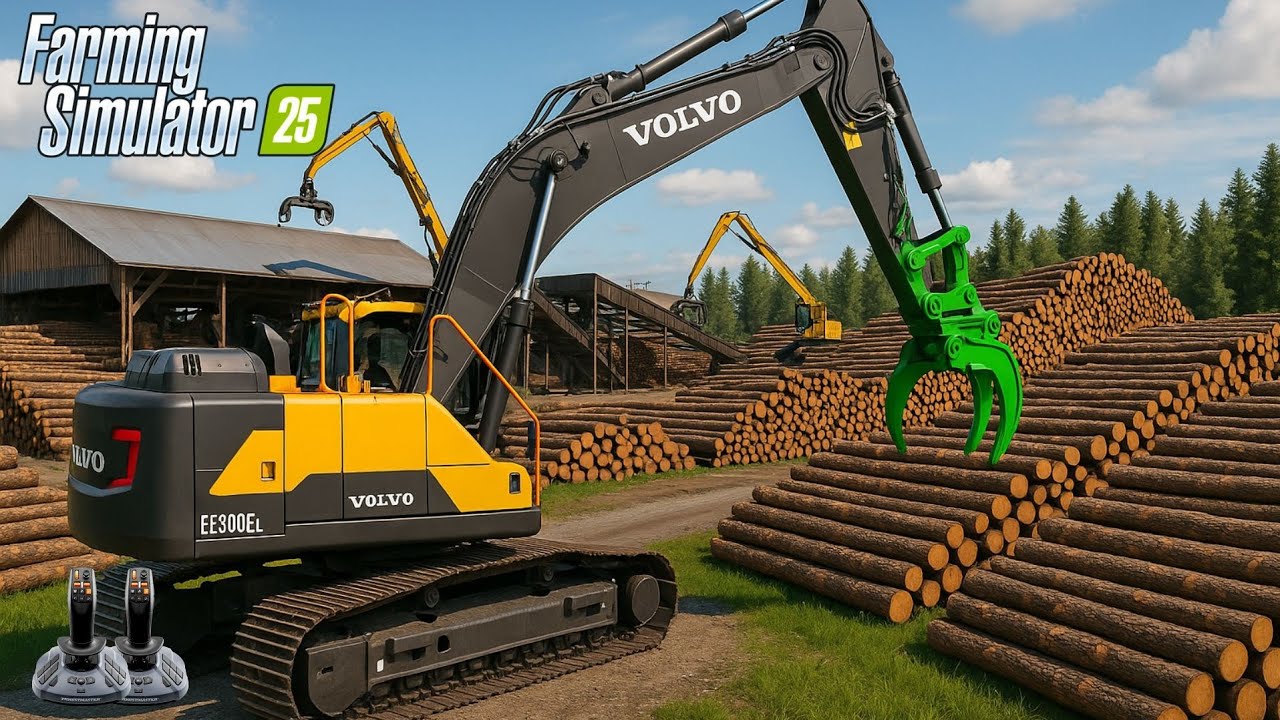 FS25 Logging Madness: Expanding the BIGGEST Sawmill! (Ep2) Farming Simulator 25