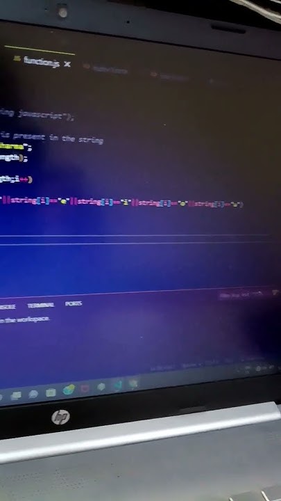 checking if vowel present in the string or not in javascript # ...