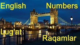 Ingliz tili Lug'at Raqamlar. English Vocabulary Numbers. Misollar bilan. RIDDIN.UZ