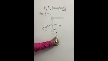 Basicity of H3PO3 #phosphorousacid #short