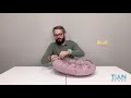 Лежак-подушка для животных TRIXIE (Трикси) &quot;Felia&quot; круглый, 50см, розовый (37390) LIVE Обзор