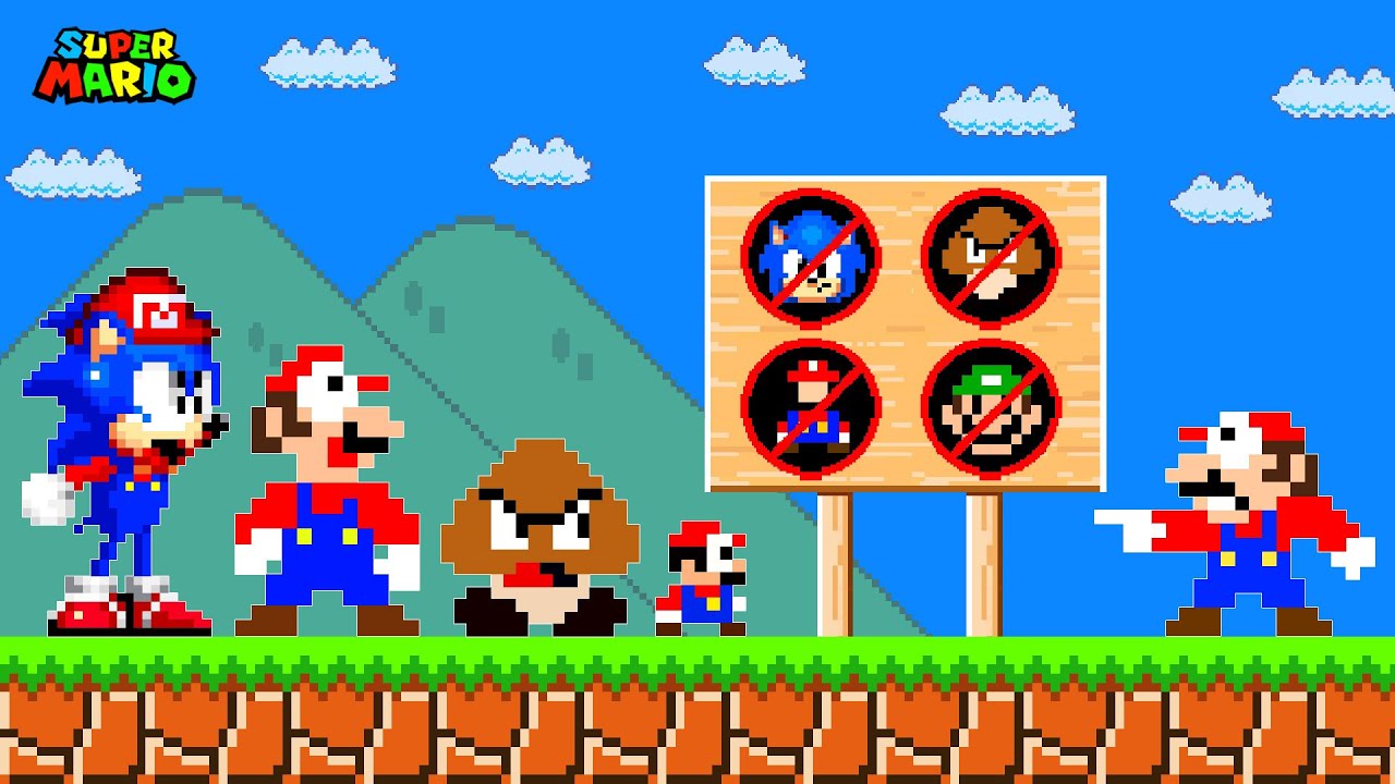 Super Mario Bros., But Something is Banned Here