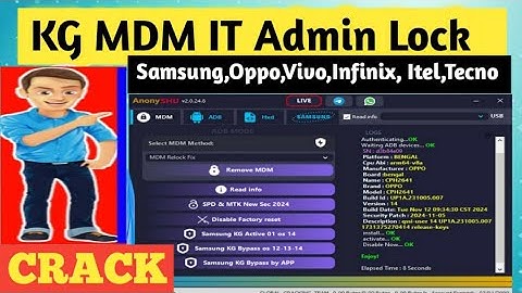 AnonySHU Tool Gift 🎁 For GCT User New Security Full Supported KG,MDM,It Admin or Network Lock ADB M