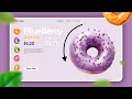 Donut Website UI Design in Figma🍩| Smooth Animation | Figma Tutorial for Beginners