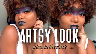 MAKEUP TUTORIAL| GLOWY & ARTY MAKEUP LOOK |COCOCURLS @coconayomi