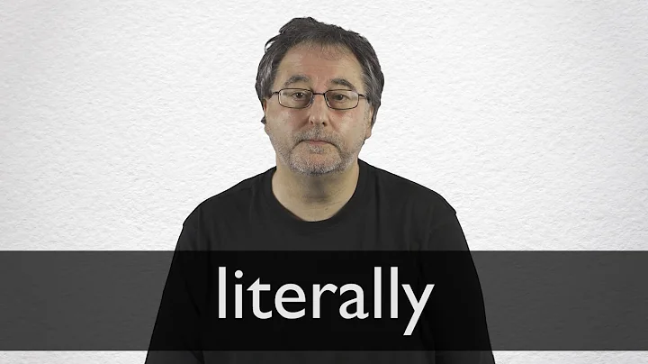 How to pronounce LITERALLY in British English