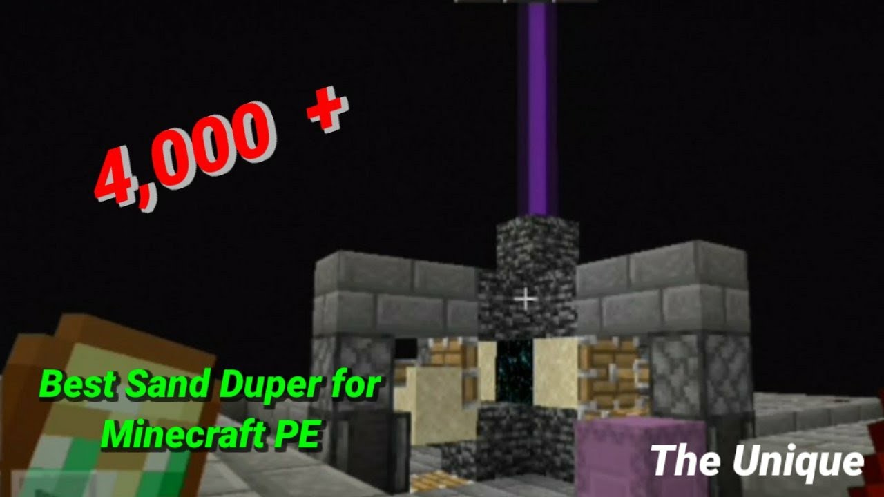 I made best sand duper in Minecraft PE | Sand Duper | Minecraft PE ...