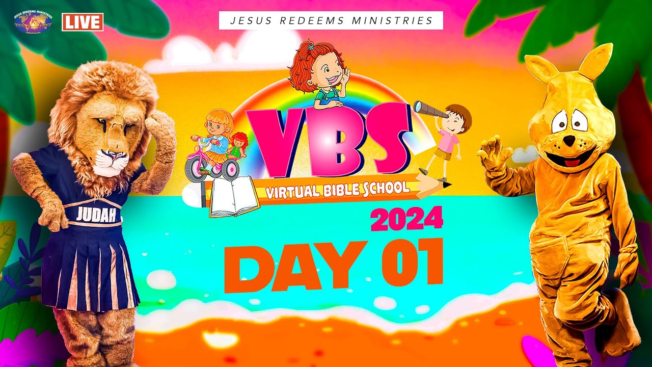 🔴🅻🅸🆅🅴 VBS 2024 Day 1 Virtual Bible School Jesus Redeems 29